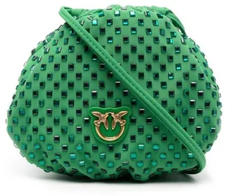 Rhinestone-Embellished Mini Bag