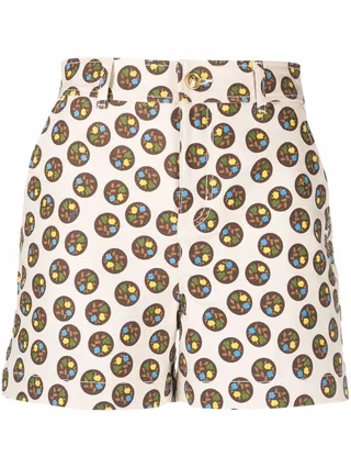 Polka-Dot Print Shorts