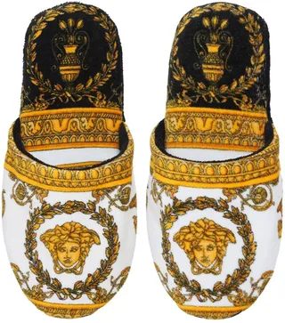 I Heart Baroque Cotton Slippers