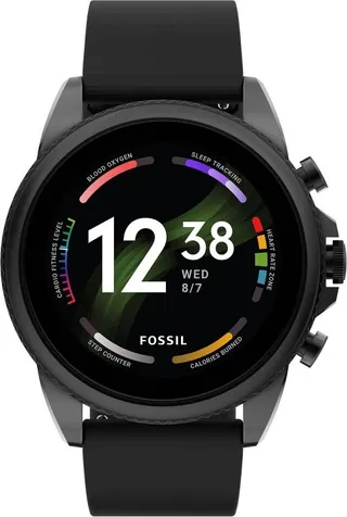 Fossil Gen 6 Smartwatch 44mm - Black with Black Silicone