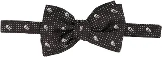 'skull Polka' Bow Tie