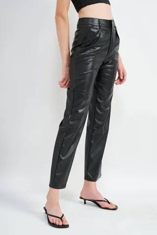 Emory Park Rohan Leather Pants - Black