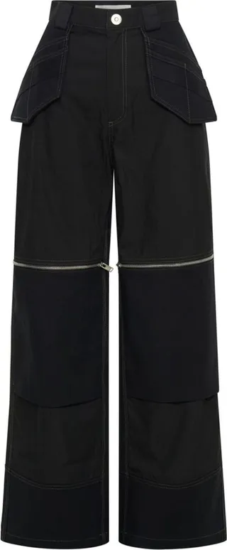 Workwear straight-leg trousers