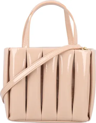 Themoirè Ginger Panelled Strapped Tote Bag