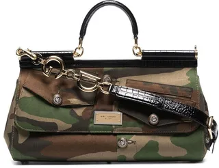 Sicily camouflage-print shoulder bag