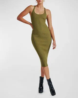 Colorblock Midi Dress