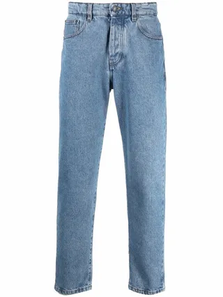Tapered Cropped Jeans