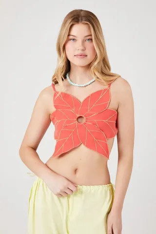 Poinsettia Backless Cami