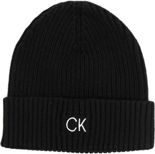 Logo-Embroidered Ribbed-Knit Beanie