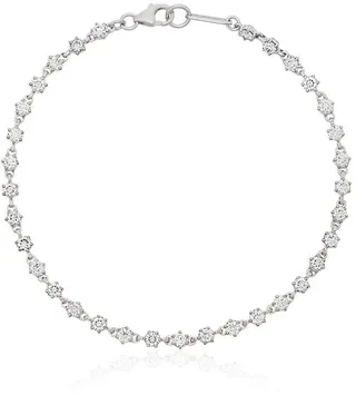 Penelope 18K white gold and diamond tennis bracelet