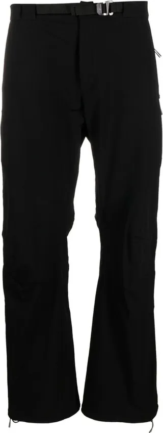 Technical straight-leg trousers
