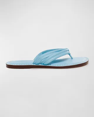 Miami Leather Slide Sandals