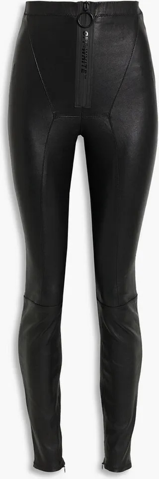 Leather skinny pants