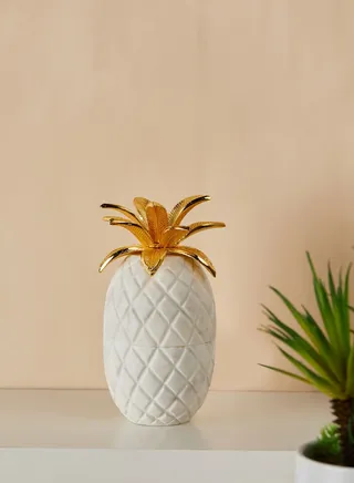 Sena Decorative Pineapple Marble Jar
