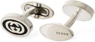 Interlocking G enamel cufflinks