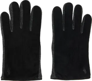 Polo Ralph Lauren Black Paneled Gloves