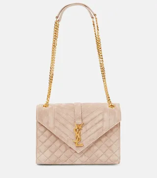 Envelope Medium suede shoulder bag