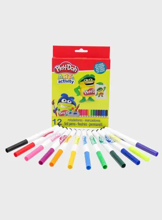 12 Colors Felt-Tip Pen In Paper Box 5 Mm