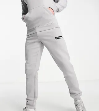Columbia Cliff Glide sweatpants in gray Exclusive at ASOS