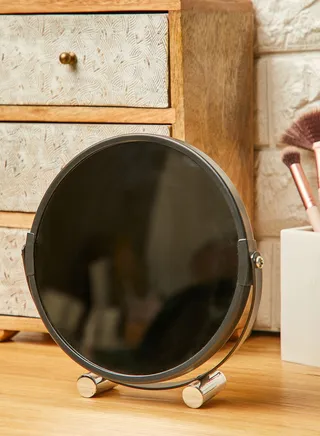 Black Metal Face Mirror