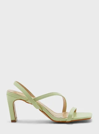 Strappy Asymmetric Square Toe Sandal