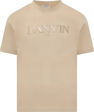Lanvin Logo Embroidered Crewneck T-Shirt