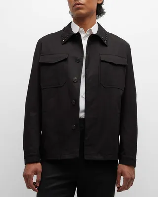 Men's Rockstud 2-Pocket Overshirt