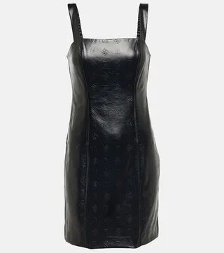 Herlina faux leather minidress