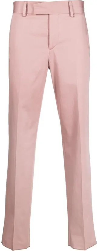Straight-Leg Cotton Trousers