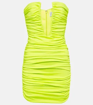 Ruched cutout minidress