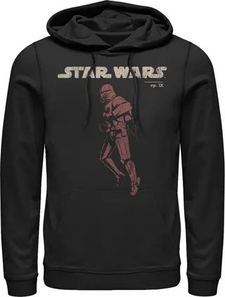 Men's Star Wars: The Rise of Skywalker Retro Sith Trooper Flight Pull Over Hoodie - Black - Medium