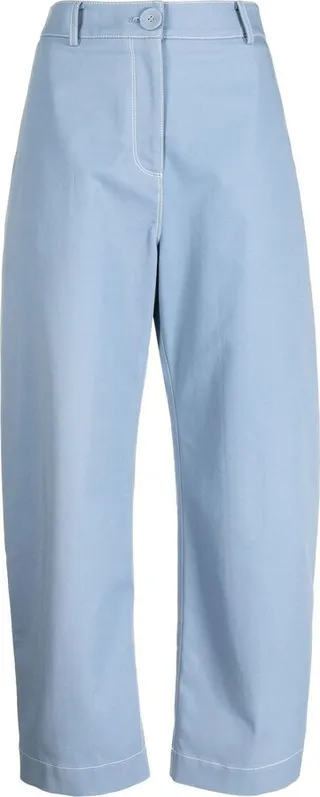 High-Waisted Loose Fit Trousers