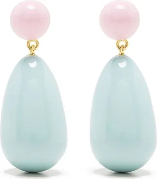 Enamel Drop Earrings