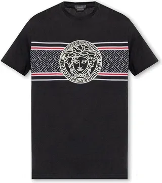 Versace Medusa Printed Crewneck T-Shirt