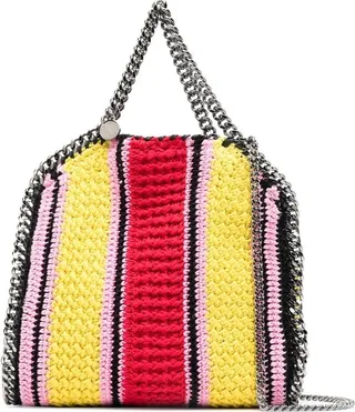 Yellow Falabella Cotton Crochet Tote Bag