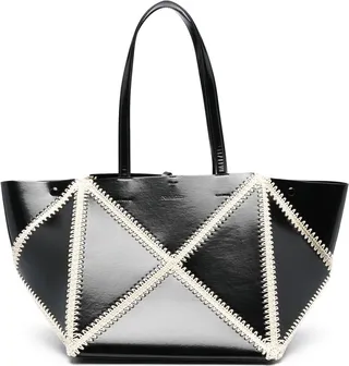Whipstitch-Trim Detail Tote Bag