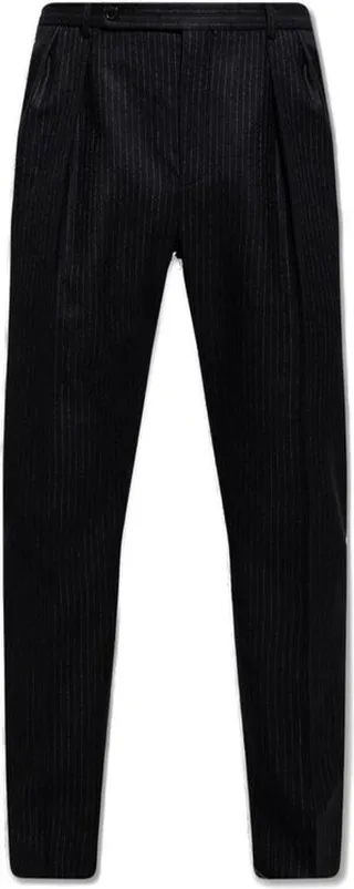 Saint Laurent Pinstripe Straight-Leg Trousers