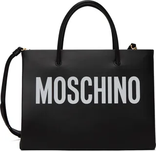 Moschino Black Shopping Bag