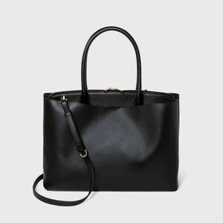 Work Tote Handbag - A New Day™ Black