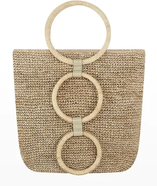 Venlo Crochet Raffia Tote Bag