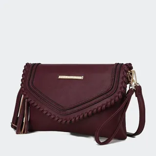 MKF Collection by Mia K Remi Vegan Leather Women’s Shoulder Bag - Red