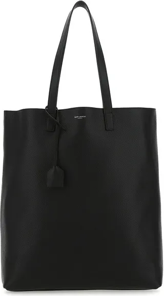 Saint Laurent Bold Logo Detailed Tote Bag