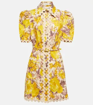 High Tide Ric Rac linen minidress
