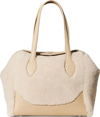 Sesia Happy Day Cashfur & Leather Tote