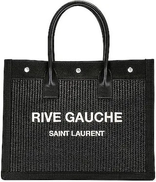 Saint Laurent Rive Gauche Tote in Black