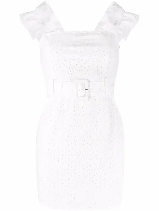 Embroidered Mini Dress