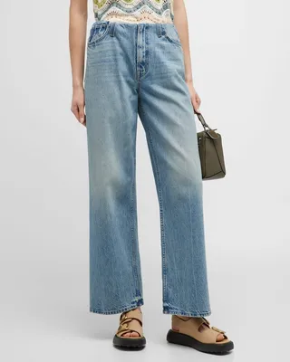 The Tucked Under High Waist Spinner Sneak Jeans