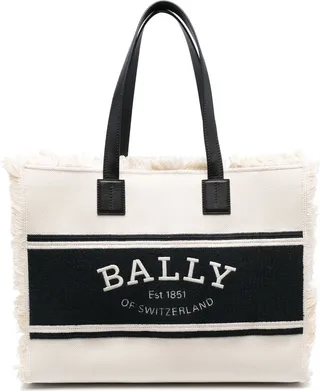Crystalia fringed tote bag