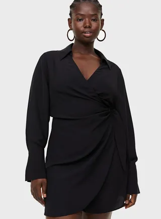 Tie Detail Wrap Dress