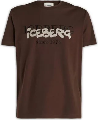 Iceberg Heritage Logo Detailed Crewneck T-Shirt